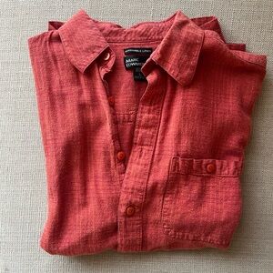 Linen-blend Collared Shirt